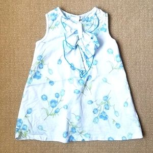 Immaculate Petit Confection Blue Floral Dress 2T